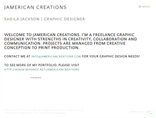 Tablet Screenshot of jamericancreations.com